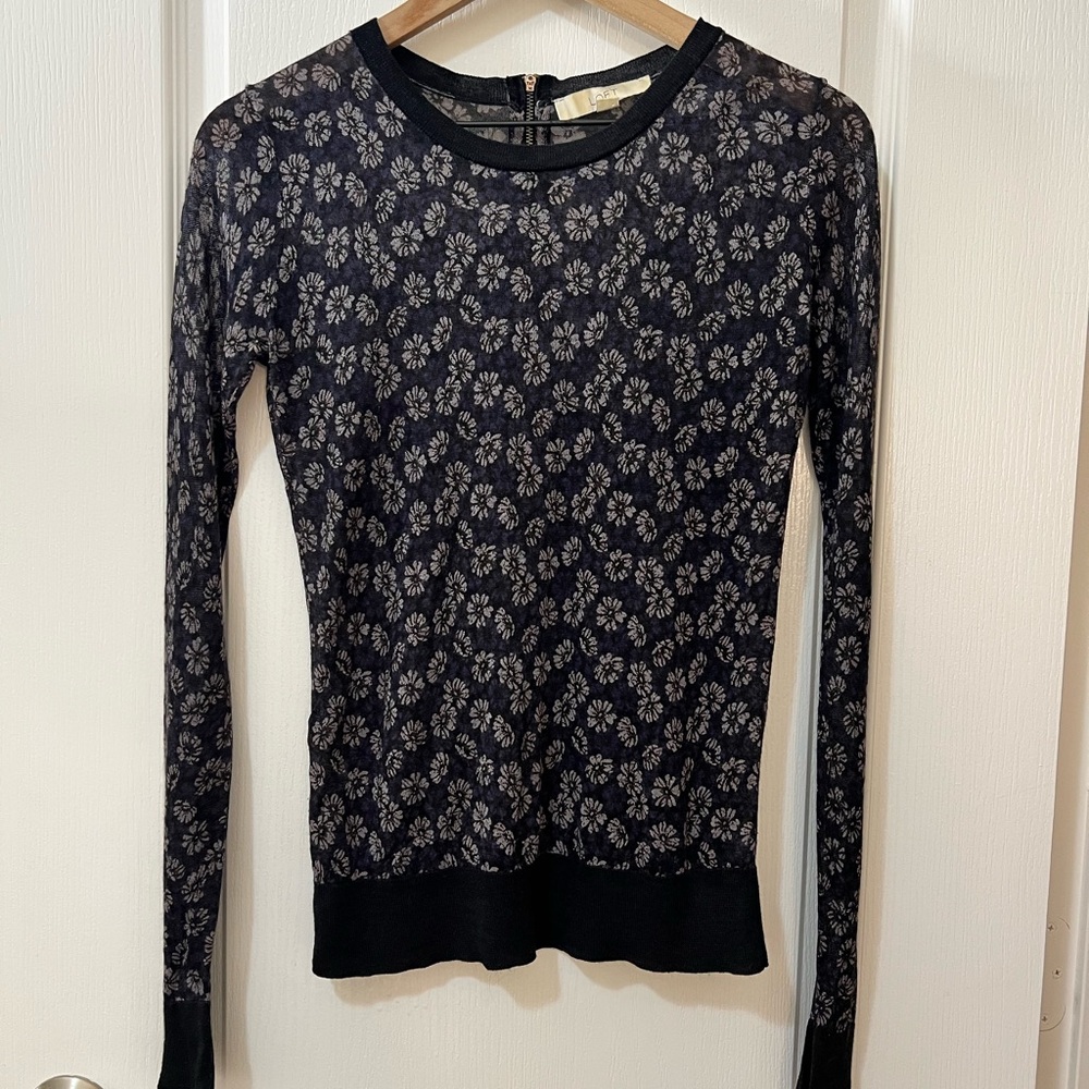 Loft Floral Mesh Women’s Sweater XS